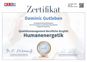 Zertifikat Dominic Gutleben Bachblueten